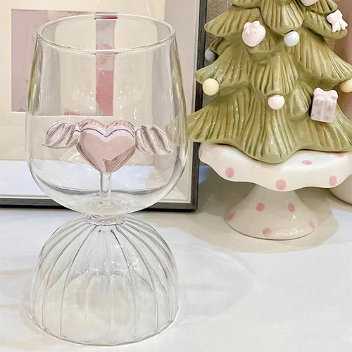 Copas De Vino De 350 Ml Con Decoración En Forma De Corazón