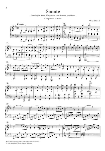 L.v. Beethoven: Piano Sonata No. 7 In D Major Op.10 No.3.
