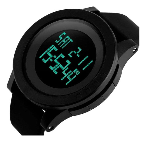 L Reloj Deportivo Led Coreano Estadounidense: Negro, Modelo