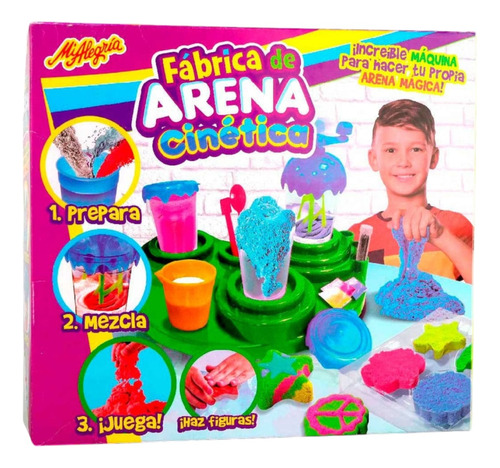 Fabrica De Arena Cinetica Mi Alegria Color Blanco