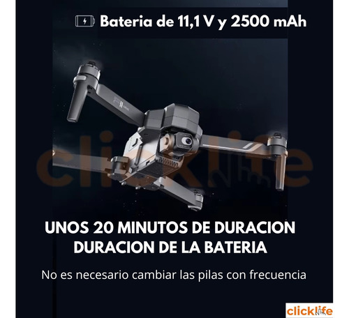Dron F11 4k Pro 5g Wifi Con Eis 1200m Rc Con Cámara 1 Pila