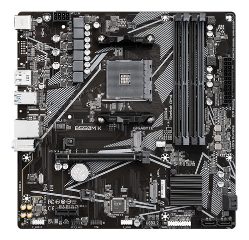 Motherboard Gigabyte B550m K Ddr4 Socket Ryzen Am4