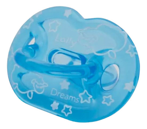 Chupeta + Estojo 100% Silicone Tamanho 2 Dreams - Lolly Cor Azul