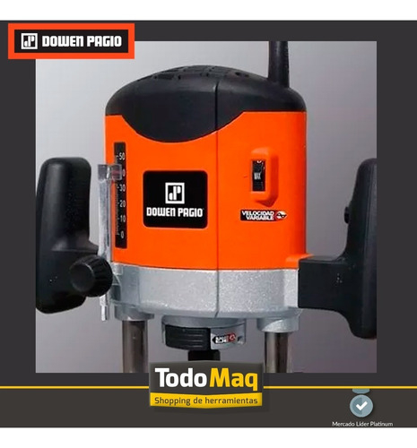 Imagen 6 de 8 de Fresadora Router 1400 W 9.000-28.000 Rpm Dowen Pagio 9993490