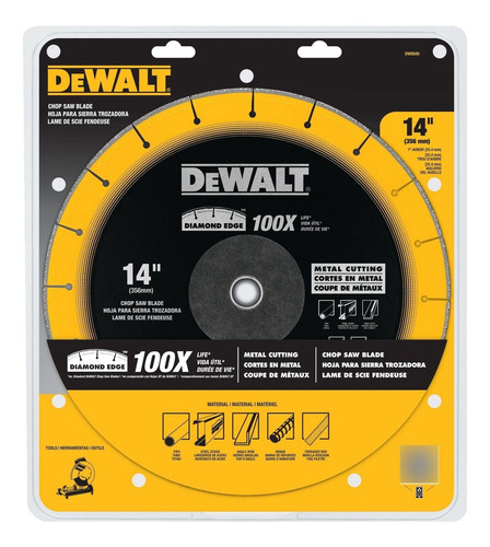 Disco Diamantado Multicorte 14 Pulg Dewalt Dw8500 Amarillo