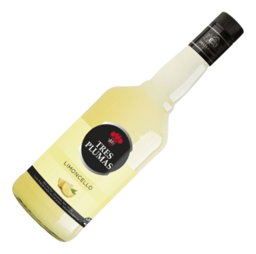 Licor Tres Plumas Limoncello Botella 700ml X6
