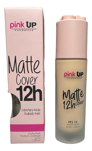Maquillaje Liquido Matte Cover 12 Horas Pink Up
