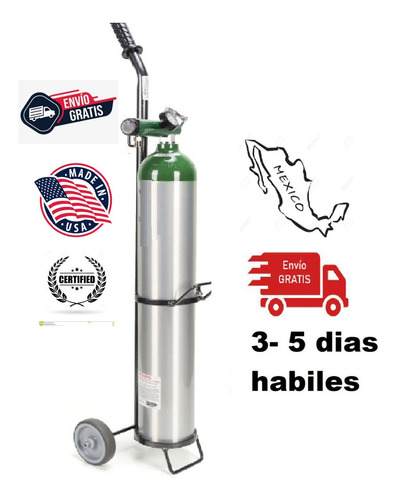 Imagen 4 de 8 de Tanque De Oxigeno De 682lts Vacio Kit Completo