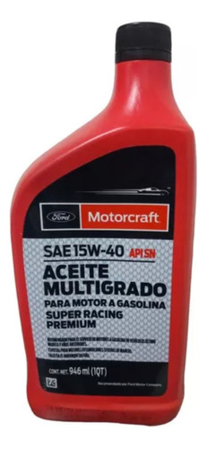 Aceite 15w-40 Mineral (rojo) De Motor Motorcraft 