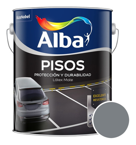 Alba Pisos Gris X 20lts - Caporaso Gris Ceniza Mate