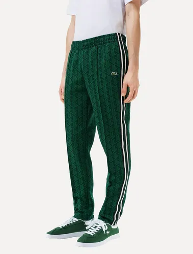 Calça Lacoste Moletom Sport Jacquard Monogram Paris Verde