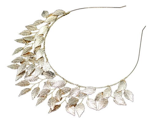 Diadema Con Forma De Corona De Hojas Y Perlas Para Profesion