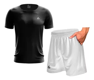 Conjunto Remera Y Short Con Bolsillos Deportivo Tenis Padel