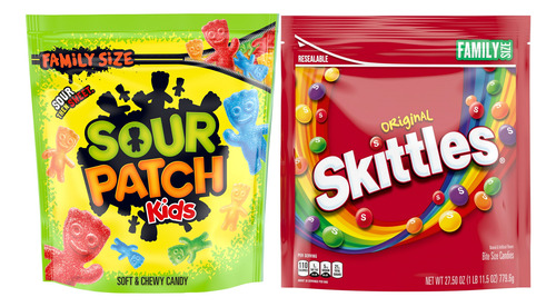 Pack Sour Patch Kids Originales + Skittles Sabor Original