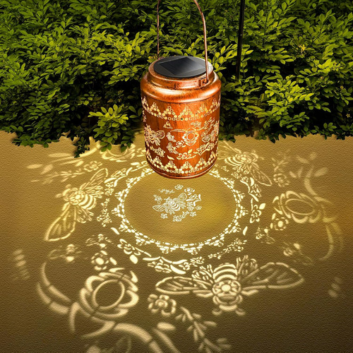 Linternas Solares Al Aire Libre Abeja Metal Impermeable Jard