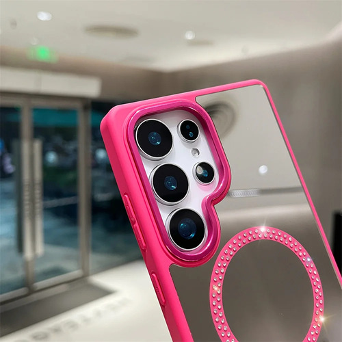 Funda Para Samsung Galaxy Con Espejo Diamond Shine Con Magsafe