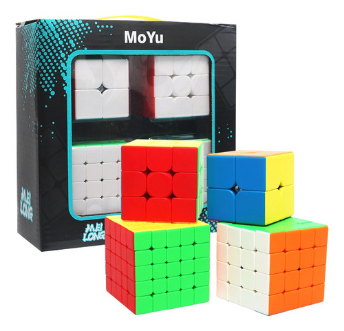 Kit Cubo Mágico Profissional 2x2+3x3+4x4+5x5 Pronta