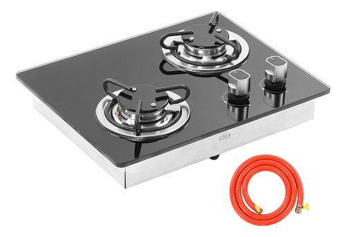 Estufa De Gas Rv Stove 2, Panel De Vidrio Templado De 1,8 Kw