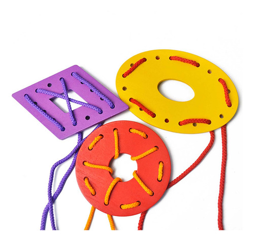 Tarjetas De Cordones Montessori, Habilidades Motoras Finas,