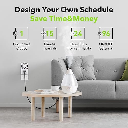 Century 24 Hour Plug-in Mechanical Timer Grounded
