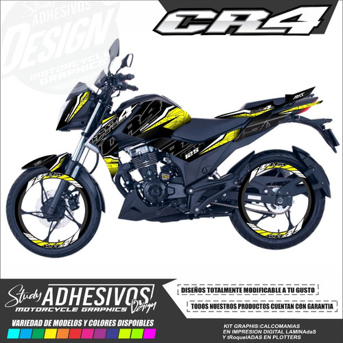 Calcomanias Akt Cr4 Personalizadas Kit De Stickers