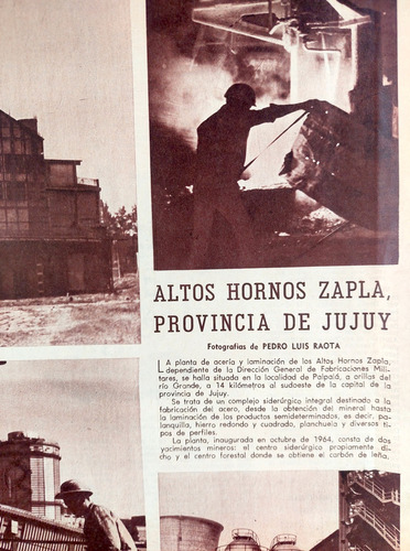 Altos Hornos De Zapla Jujuy En 1968 La Prensa