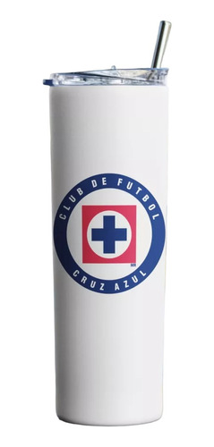 [ Termo Skinny Tumbler 20 Oz.] Club De Fútbol Cruz Azul