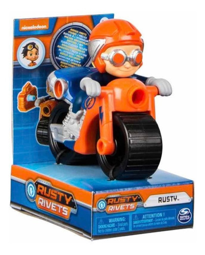 Muñeco Rusty Rivets Rusti Y Moto Nickelodeon 8 Cm Original