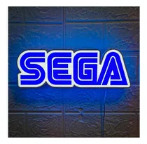 Comprar Cartel Cuadro Luminoso Logo Sega Retro Videojuegos Consolas