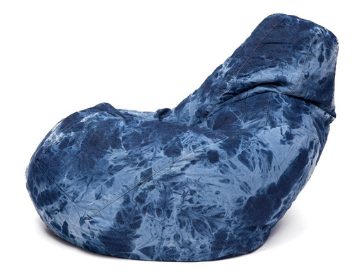Puf Pera De Jean Con Batik Calma Chicha