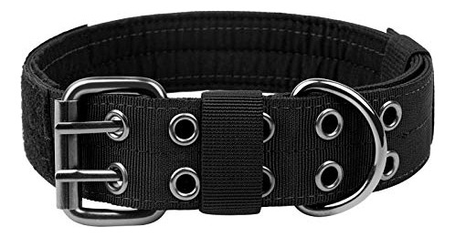 Onetigris Military Adjustable Dog Collar With Metal D Zc8n1