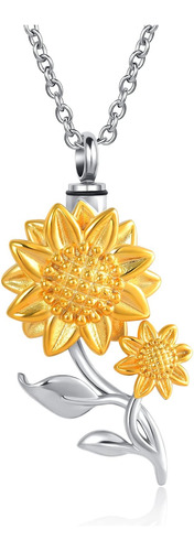 Collares De Urna De Girasol De Joyería Mzc Para Cenizas, De