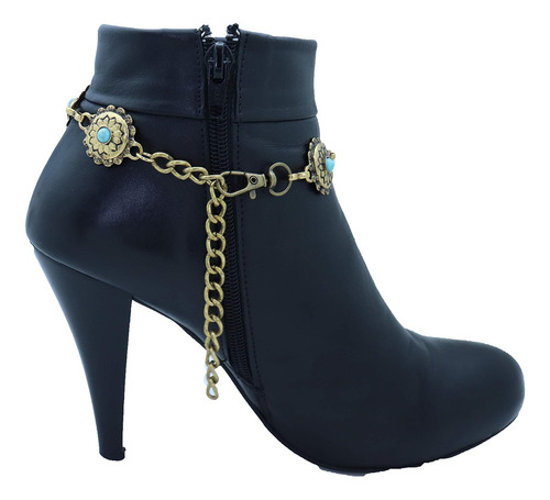 Botas bohemias occidentales Trendyfashionjewelry Tfj para mujer, color