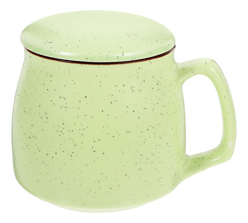 Taza De Cerámica Green Sky Con Tapa Para El Hogar, La Oficin