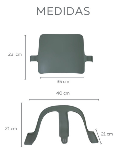 Papu Baby Asiento Para Bebé Para Silla Alta Convertible Color Marrón claro Asiento Para Silla Alta