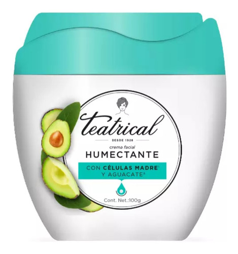 Crema Humectante Facial Teatrical Regeneración 400 Gramos Teatrical Células Madre para todo tipo de piel de 100g 30+ años