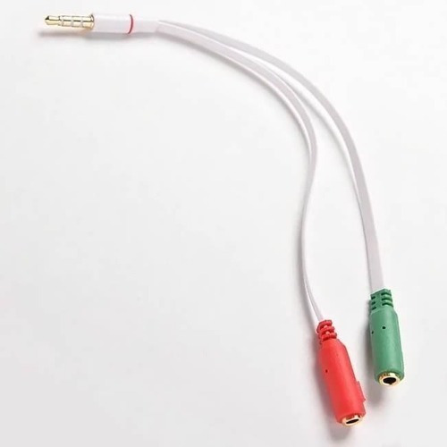 Cable Convertidor Audio-microfono 2 A 1 De 3.5 Mm Nuevo
