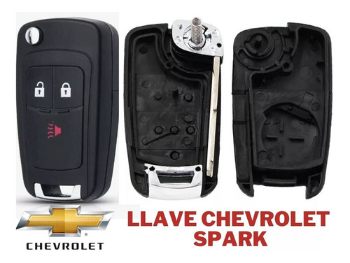 Imagen 4 de 6 de Carcasa Repuesto Llave Chevrolet Spark Gt + Pila Cr2032. Nv