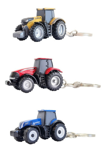 Set 3 Tractores Agrícolas Case Ih + Challenger + New Holland