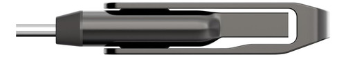 Memoria Usb Dual Lexar Jumpdrive D400 64gb Tipo C Usb 3.1 Gris Liso