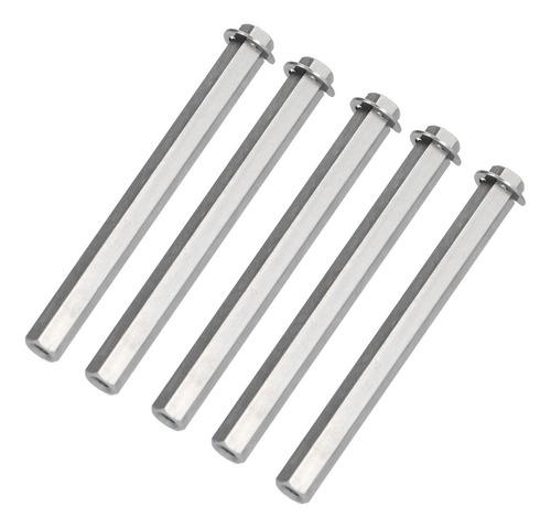 Varilla Hexagonal Roscada Hembra, 5 Piezas, Barra Recta De A