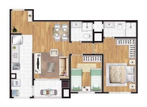 Imagem 6 de 21 de Residencial Bonjour - Ap-0405 - 3295540