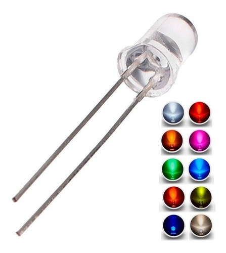 Imagen 5 de 5 de 100 Unidades Led Chorro Verde 5mm Para Arduino
