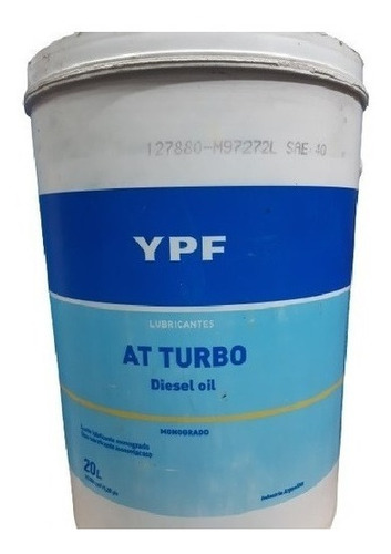Aceite Ypf At Turbo 40 Balde X20l