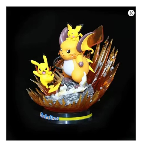 Figura Anime Coleccion Pokemon Gk Evolution Pikachu Raichu