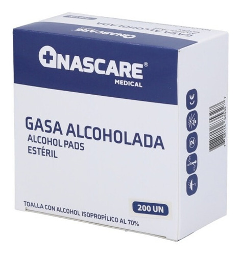 Toallitas Antisépticas Alcohol 70% Caja X 200 Unidades