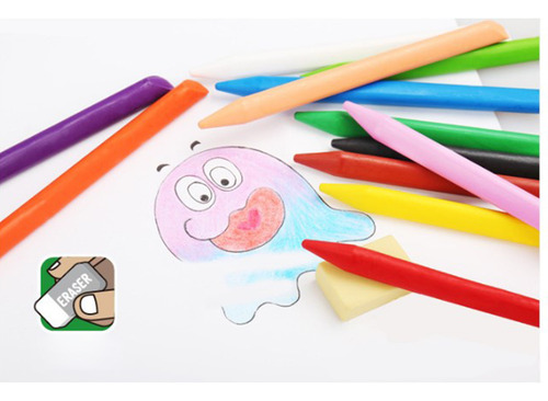 Crayones De Plástico Crayones Para Estudiantes Borrables