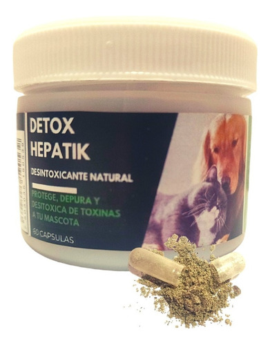 Detox 100% Natural De Uso Diario Para Perros Y Gatos 60 Pz