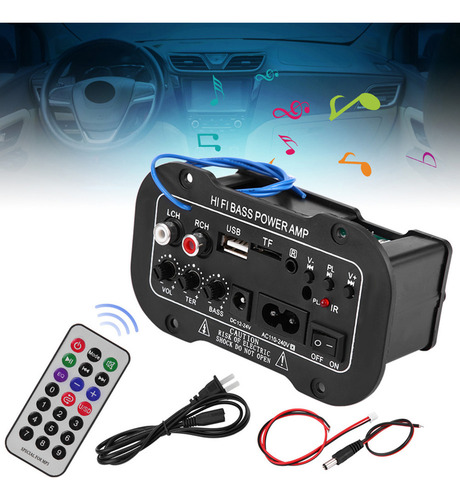 Amplificador De Coche Bluetooth De 5 Pulgadas Para Audio Est