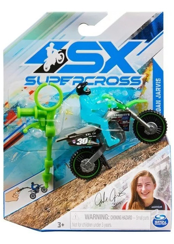 Supercross Moto Carrera Escala 1:24 Die-cast 65702 Coleccion